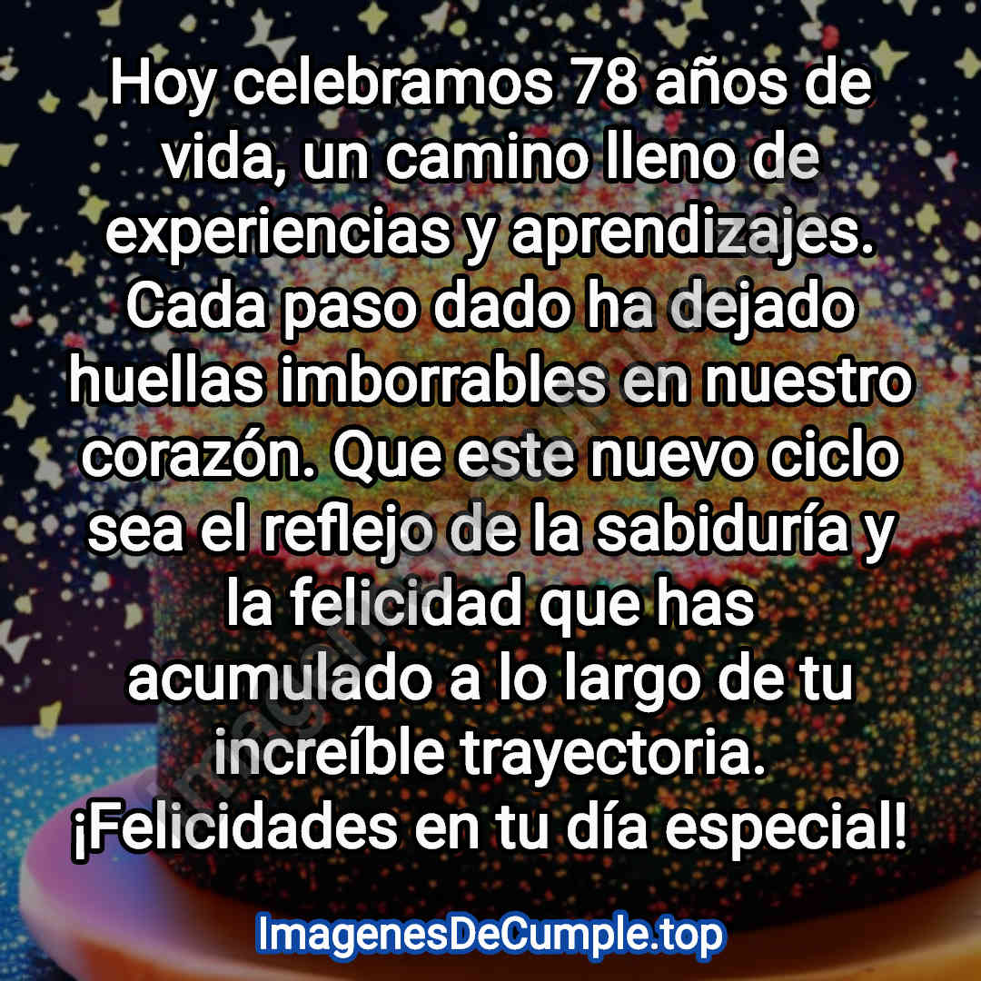 feliz cumpleaños para 78 años imagenes