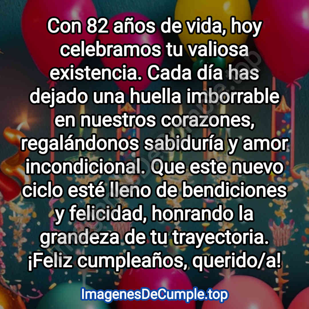 desear un feliz cumpleaños para 82 años con imagenes