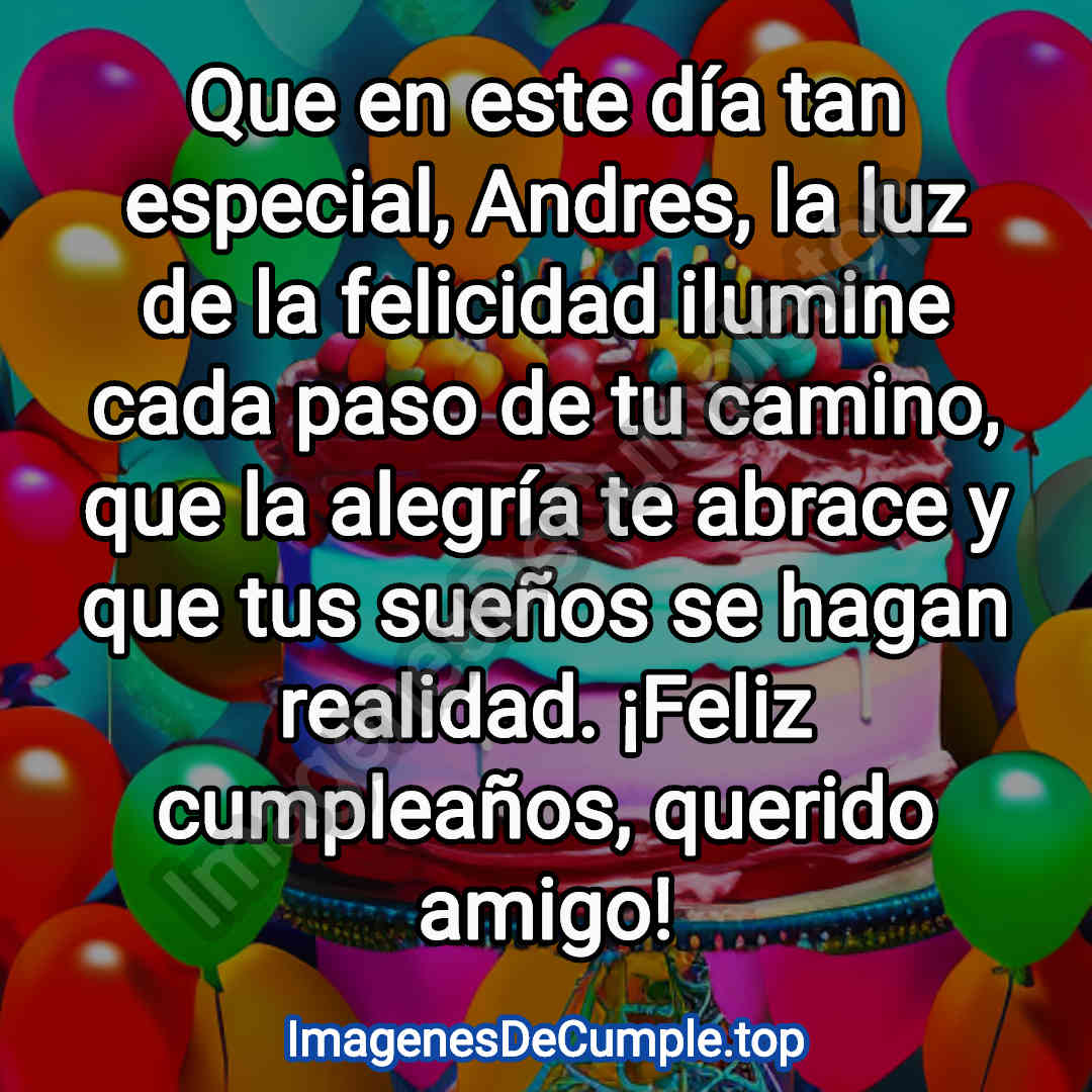 hermosas imagenes de cumpleaños para Andres