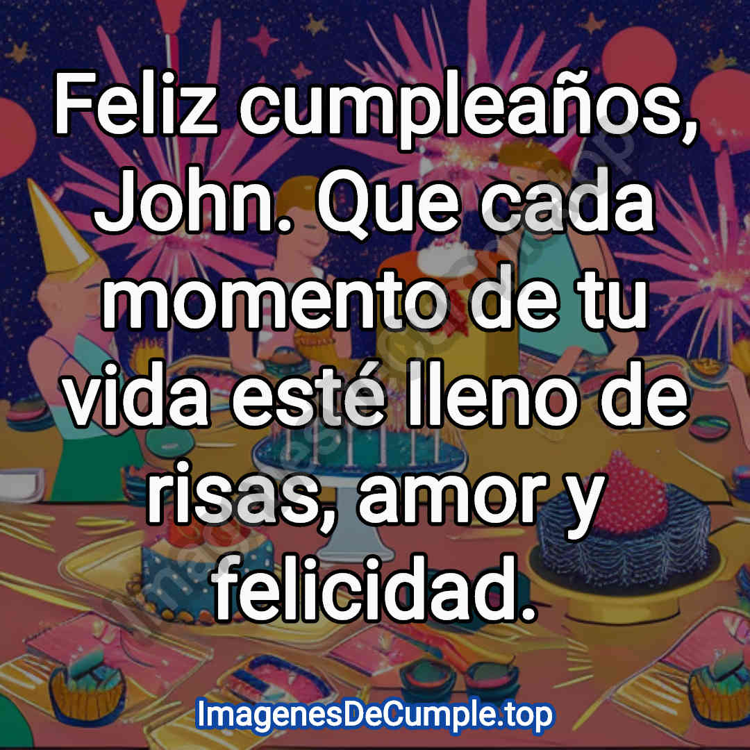 Feliz cumpleaños para John