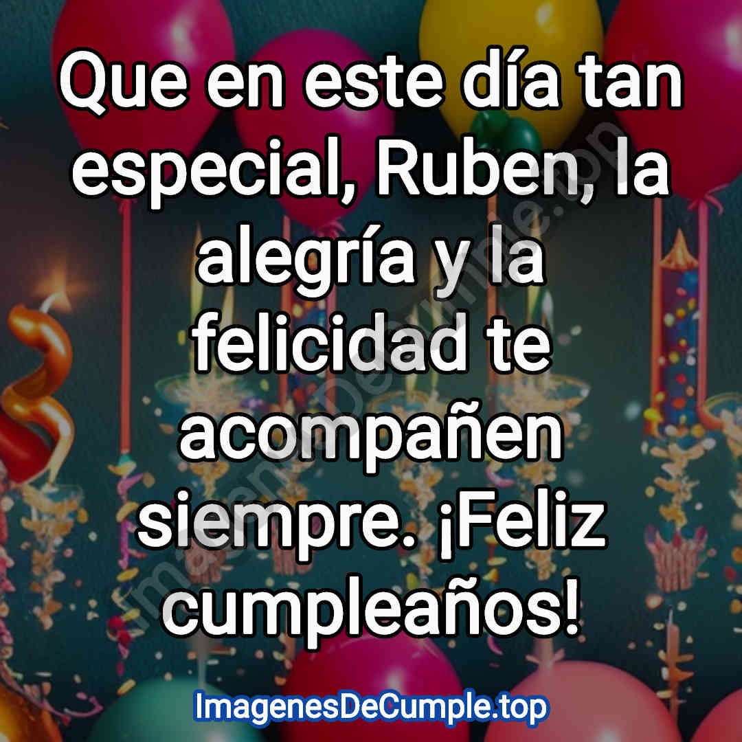 feliz cumpleaños para Ruben imagenes