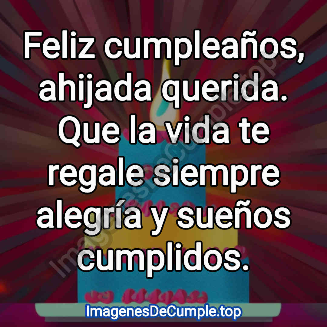 hermosas imagenes de felicitaciones de cumpleaños para ahijada