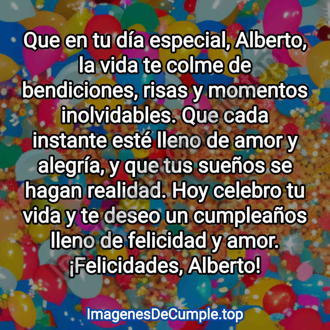 hermosas imagenes de cumpleaños para alberto