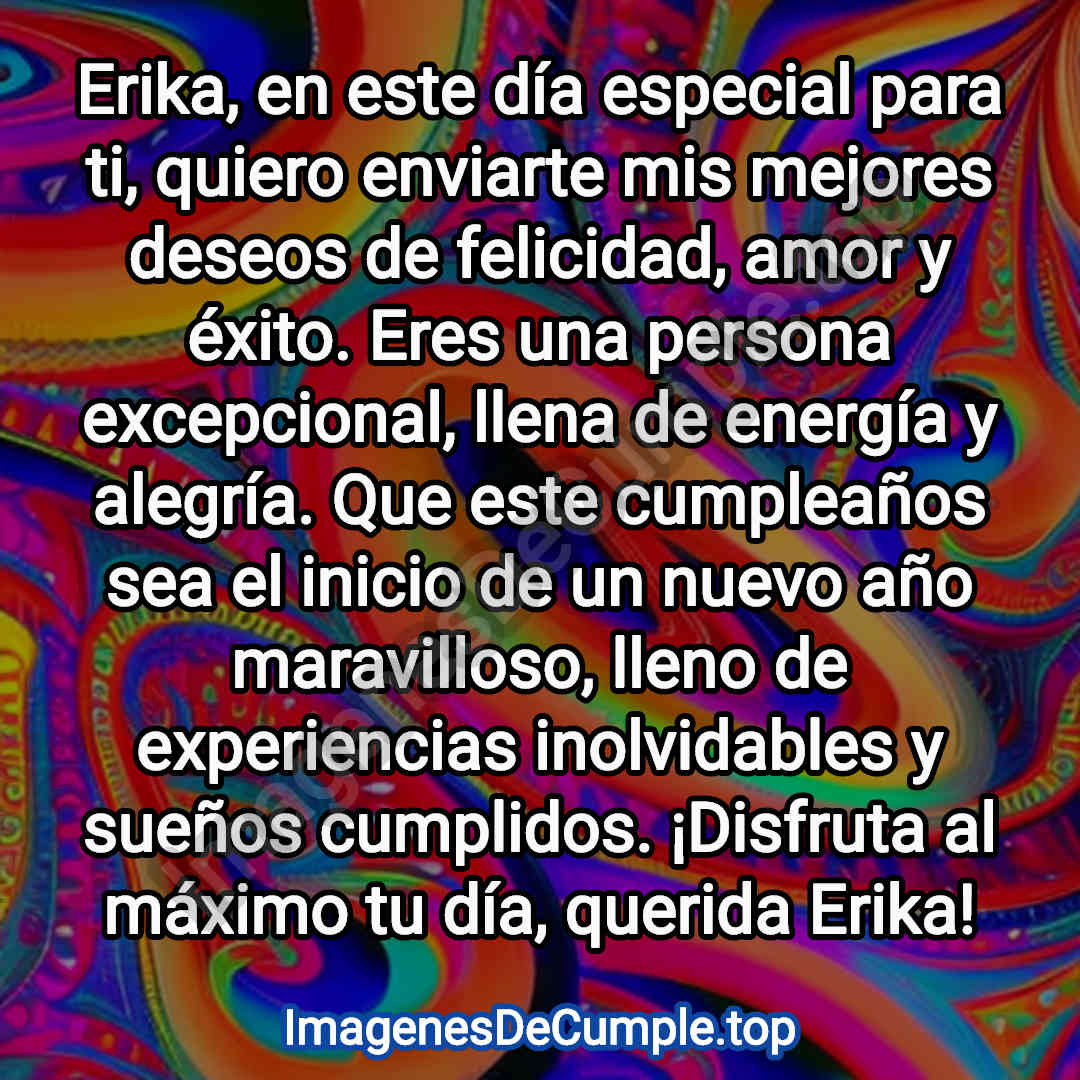 hermosas imagenes de cumpleaños para erika