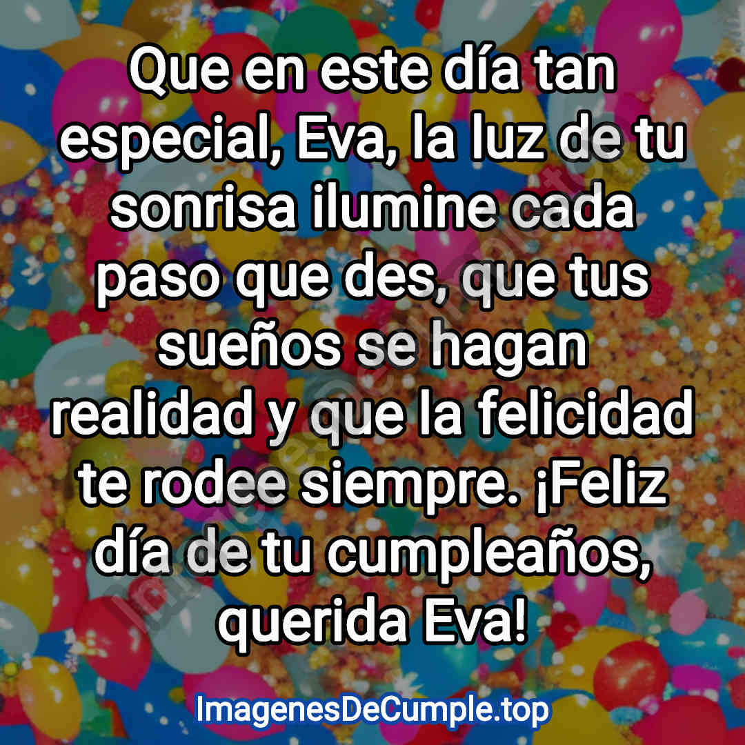 feliz cumpleaños para eva imagenes