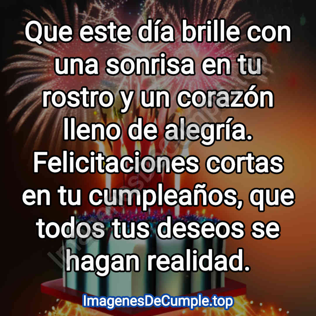 bonita tarjeta de feliz cumpleaños para felicitaciones cortas en imagenes