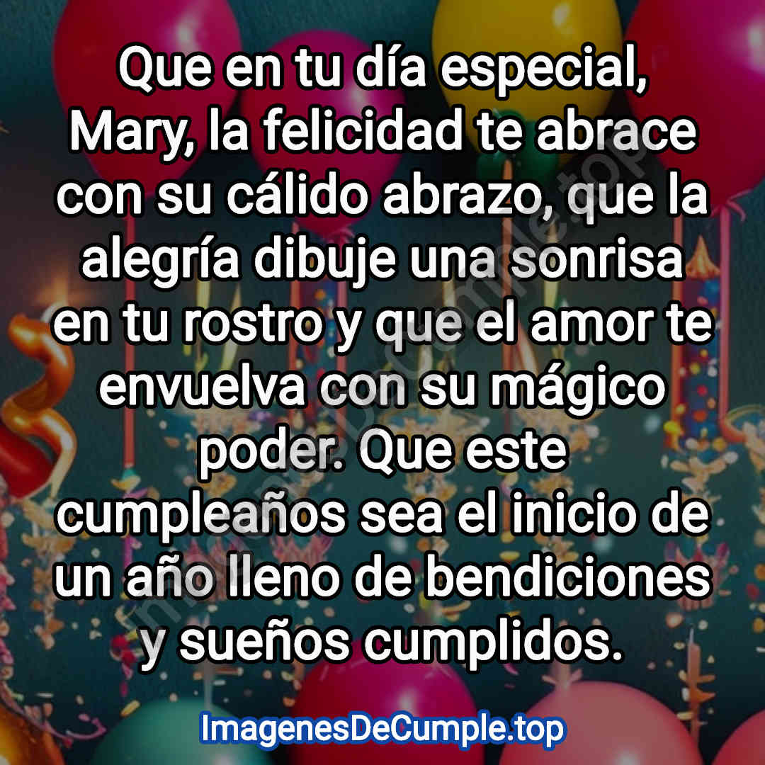 bonita tarjeta de feliz cumpleaños para mary con imagenes