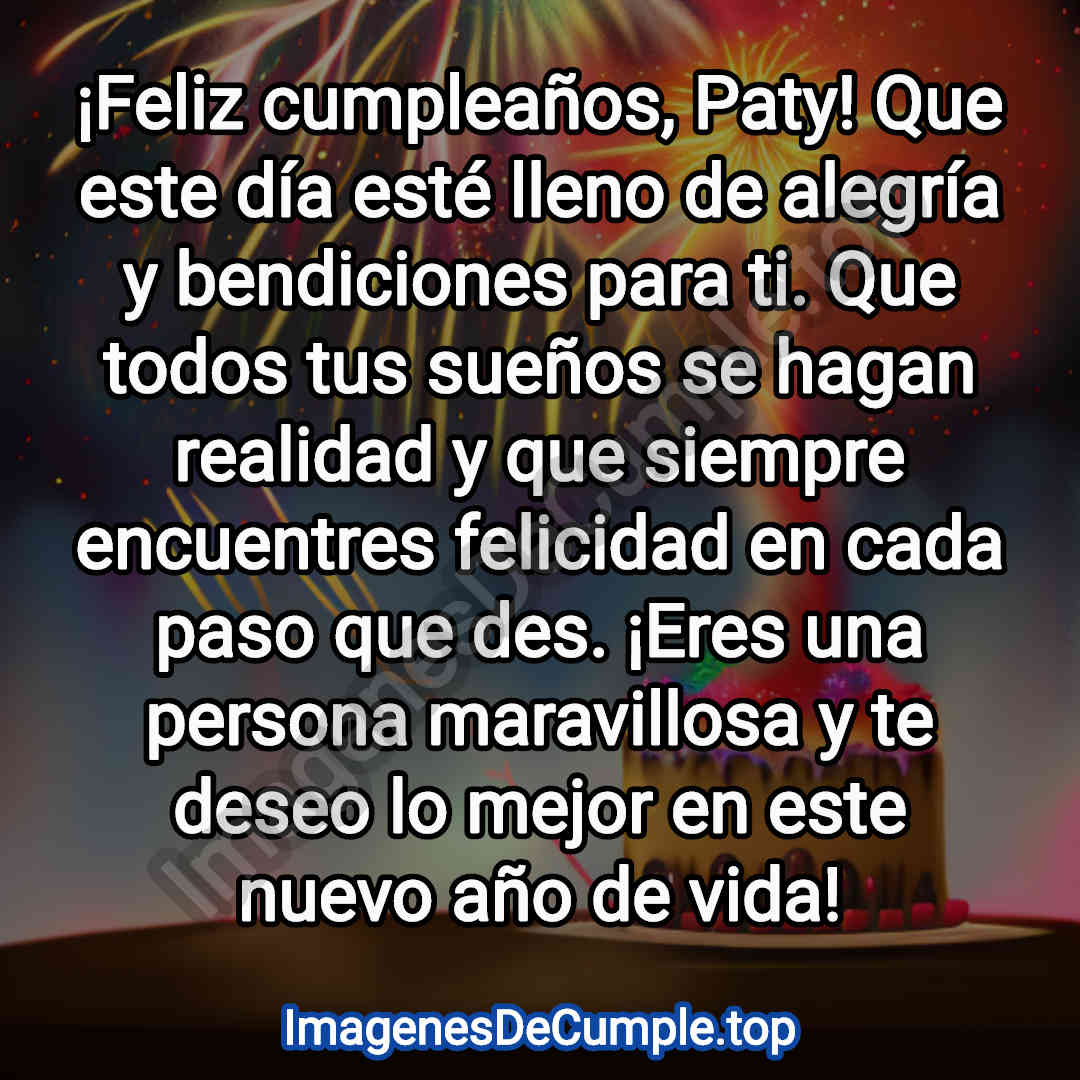 hermosas imagenes de cumpleaños para paty