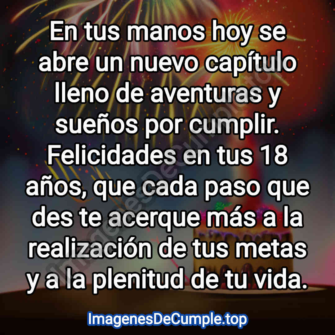 desear un feliz cumpleaños para 18 años con imagenes