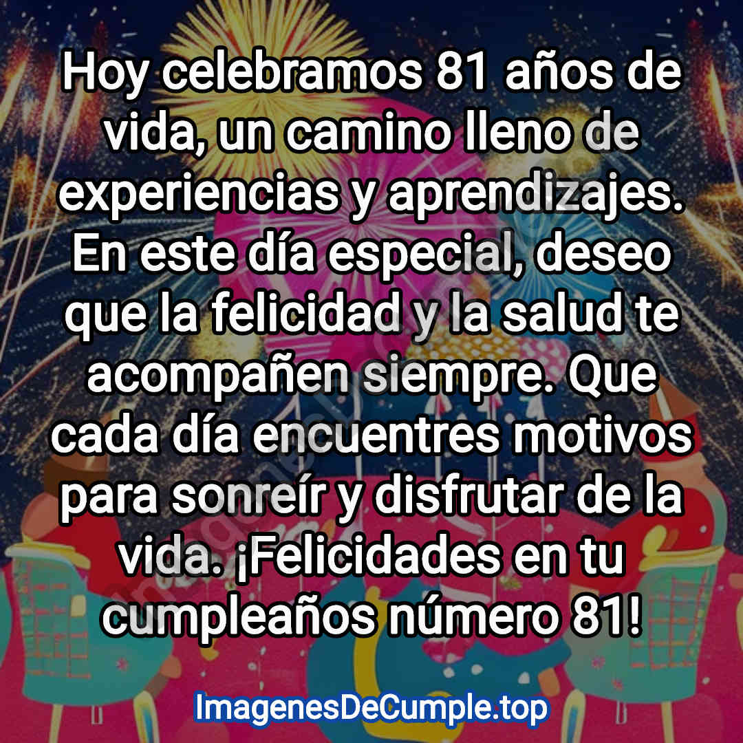 feliz cumpleaños para 81 años imagenes