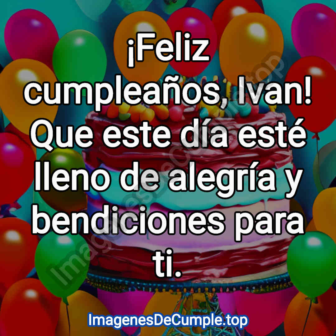 desear un feliz cumpleaños para Ivan con imagenes