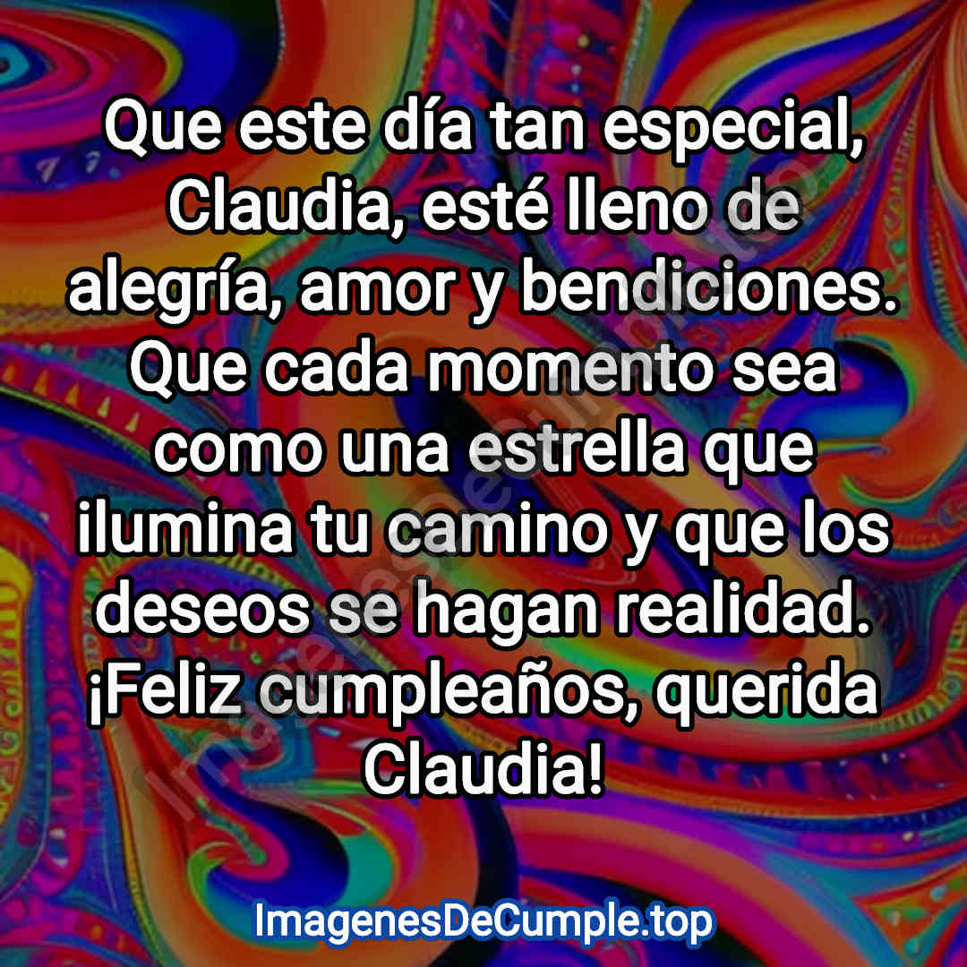 hermosas imagenes de cumpleaños para claudia