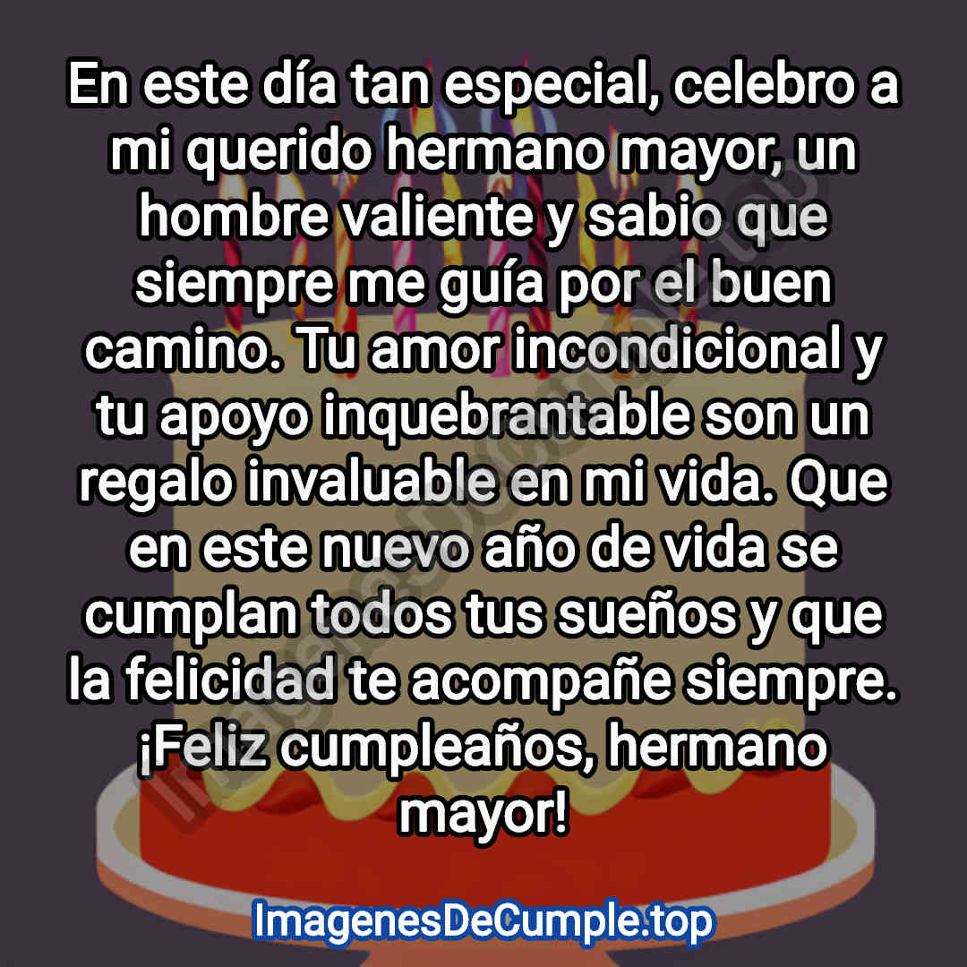 Feliz Cumpleaños Mi Hermano