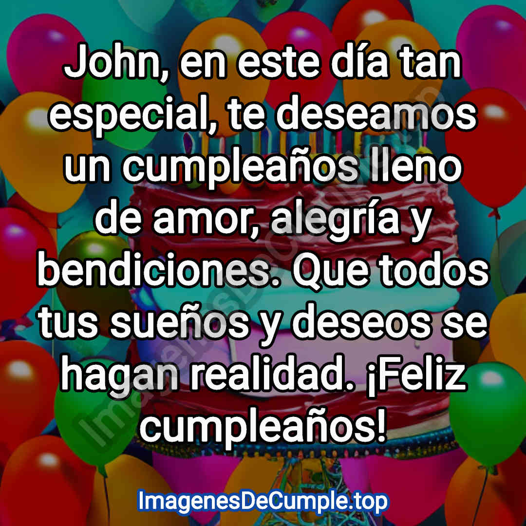 Feliz cumpleaños para John