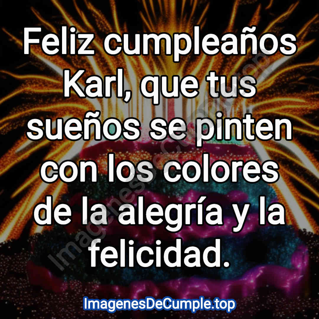 desear un feliz cumpleaños para Karl con imagenes