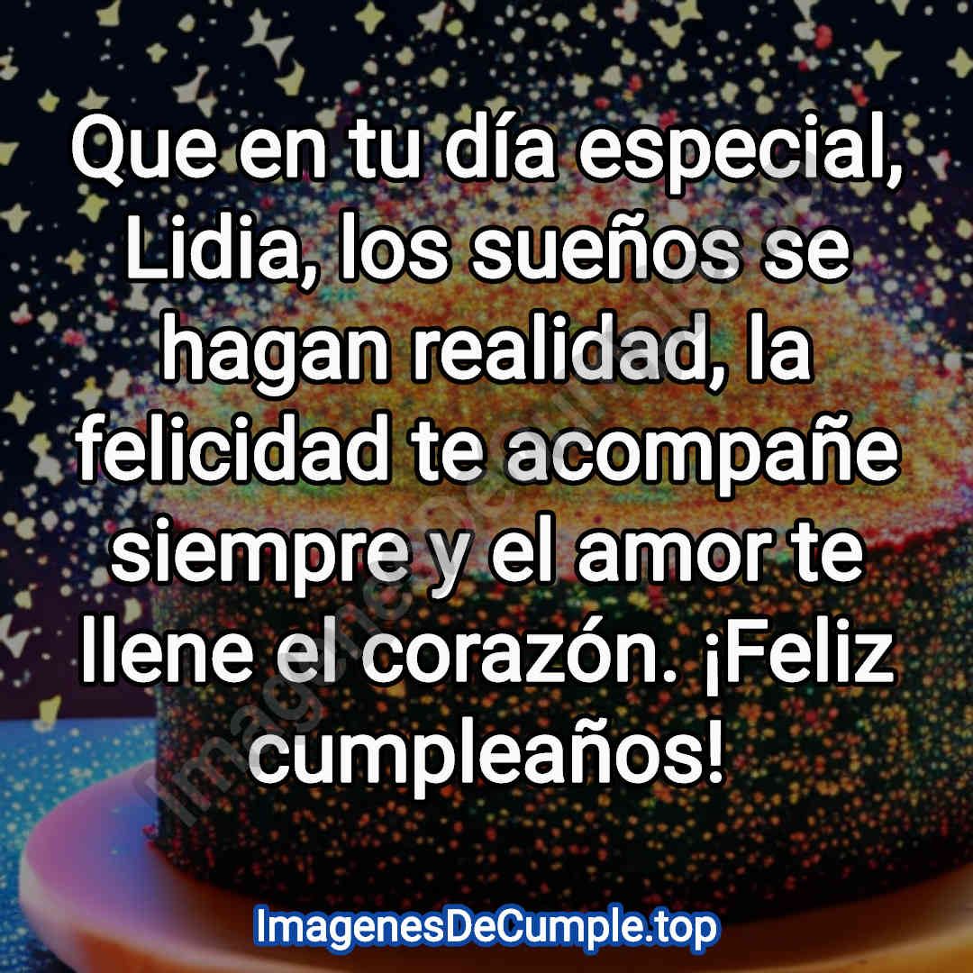 bonitas imagenes de cumpleaños para Lidia