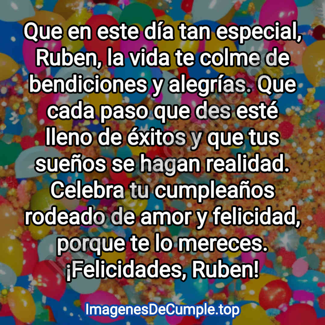 feliz cumpleaños para Ruben imagenes