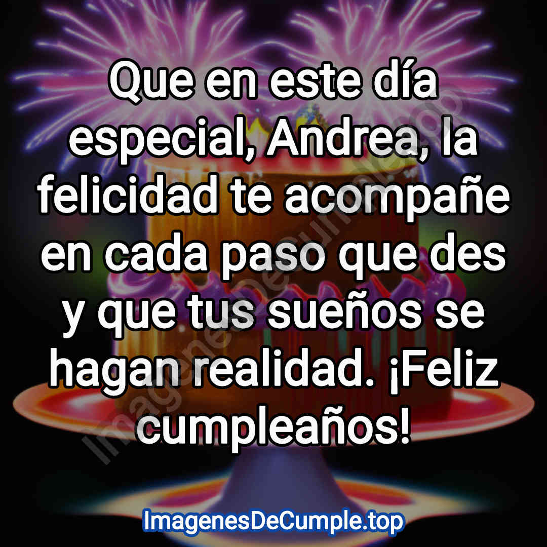 feliz cumpleaños para andrea imagenes