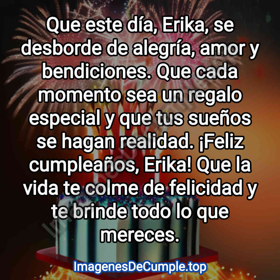 feliz cumpleaños para erika imagenes