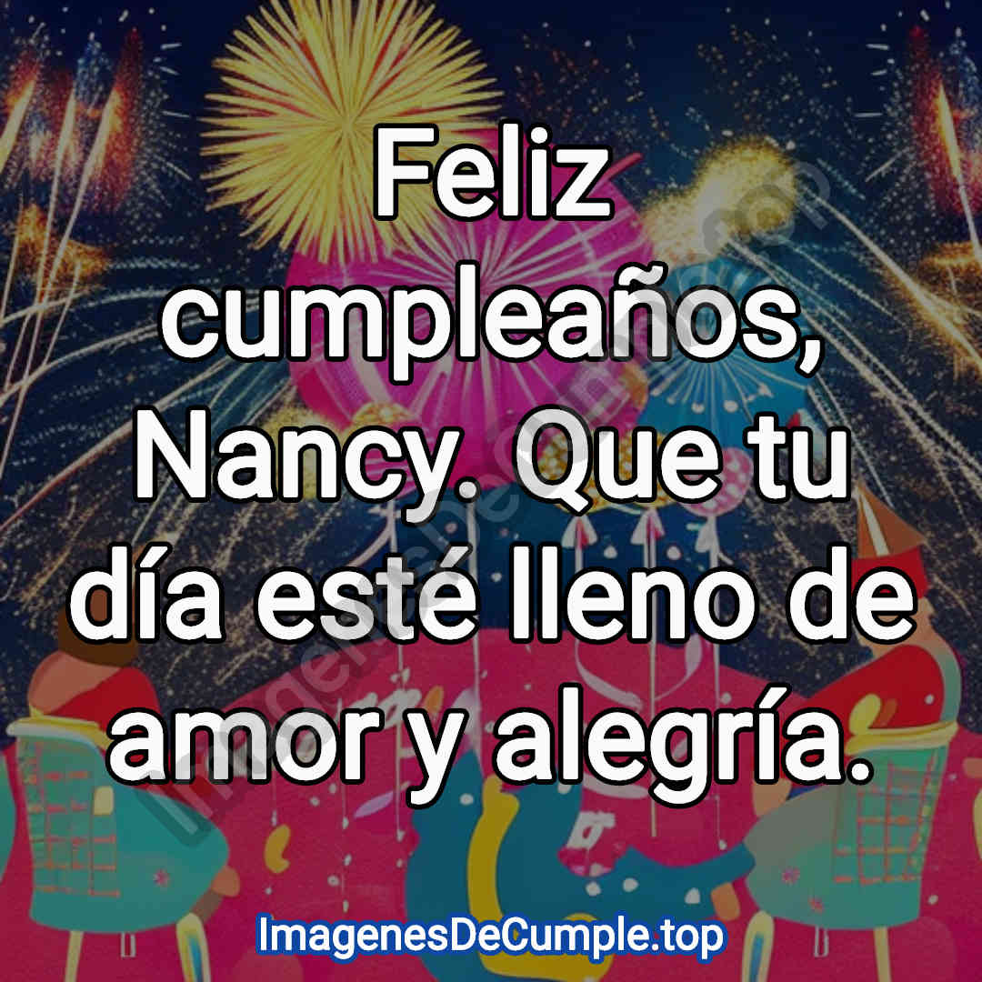 feliz cumpleaños para nancy imagenes