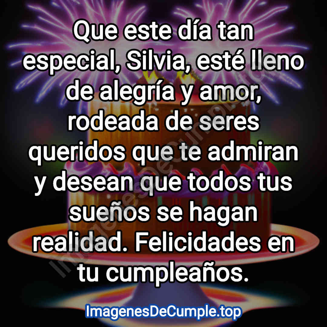 hermosas imagenes de cumpleaños para silvia